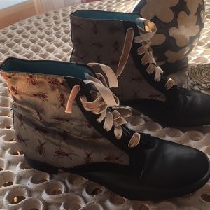 Leather, velvet, & dragonfliy boots from Spain